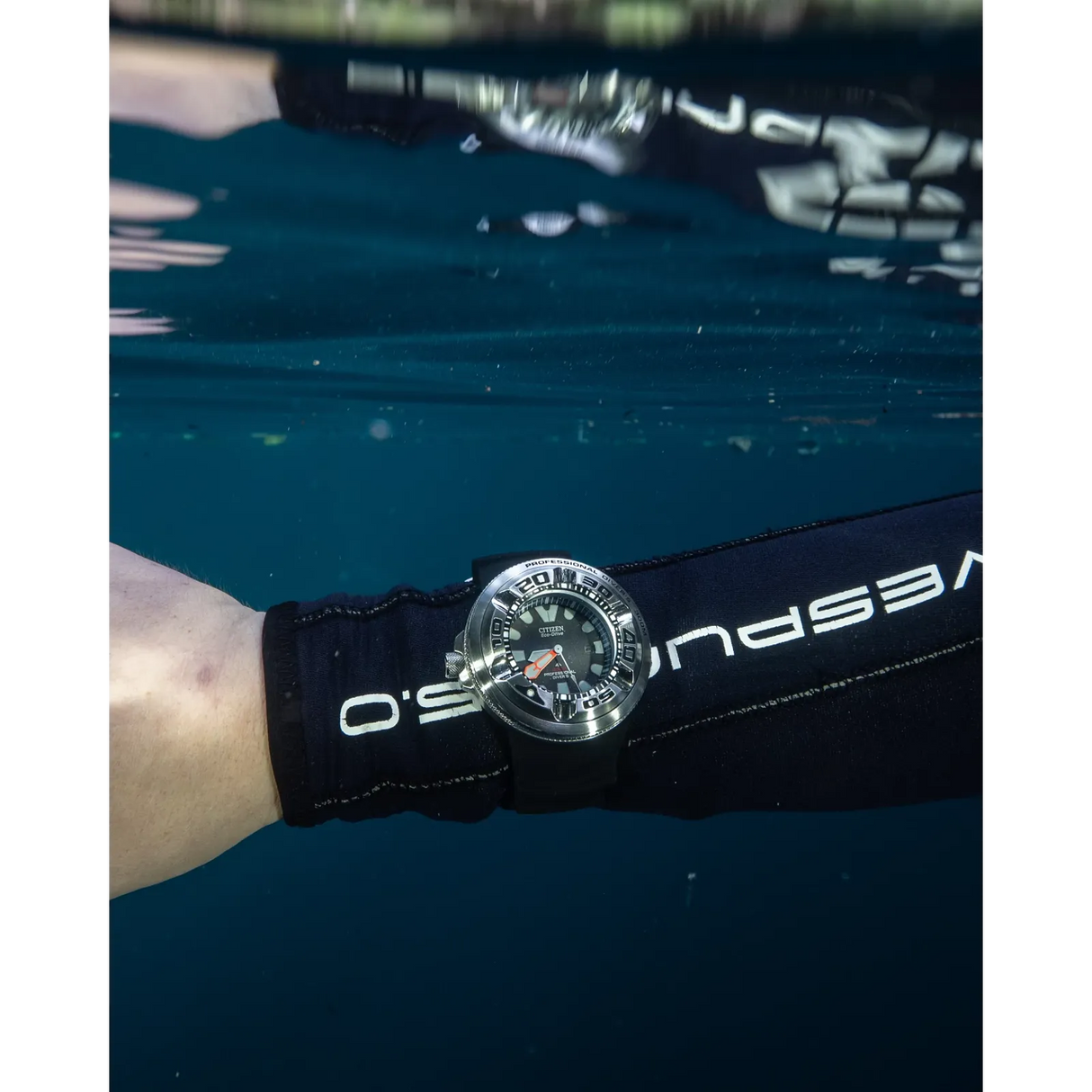 BJ8050-08E Citizen Promaster Dive Ecozilla para caballero pulsera de caucho Eco-drive