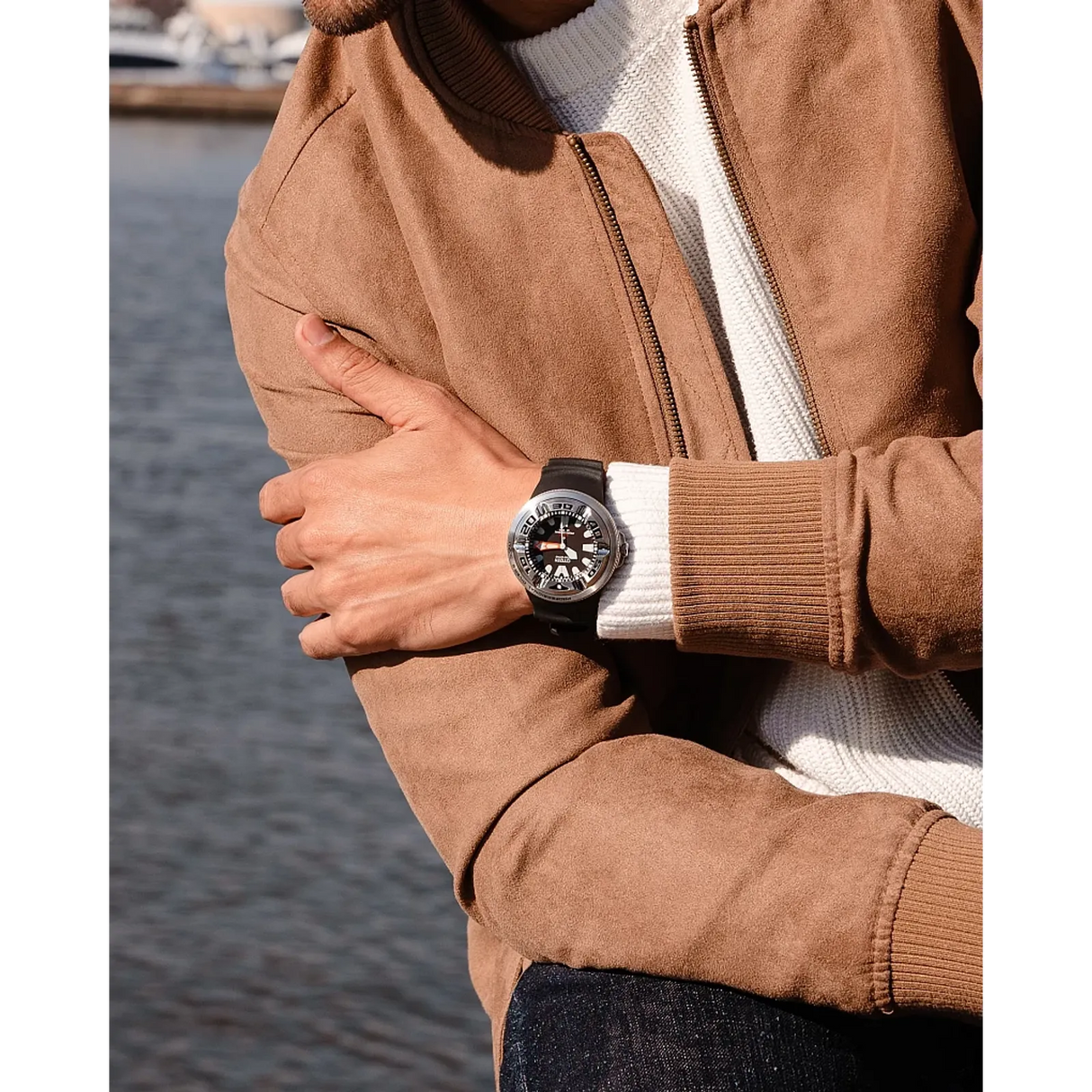 BJ8050-08E Citizen Promaster Dive Ecozilla para caballero pulsera de caucho Eco-drive