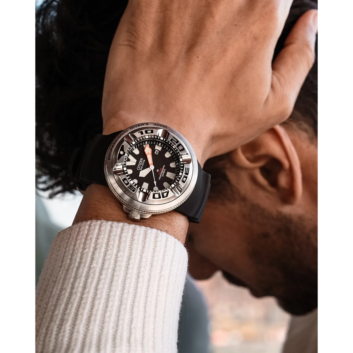 BJ8050-08E Citizen Promaster Dive Ecozilla para caballero pulsera de caucho Eco-drive