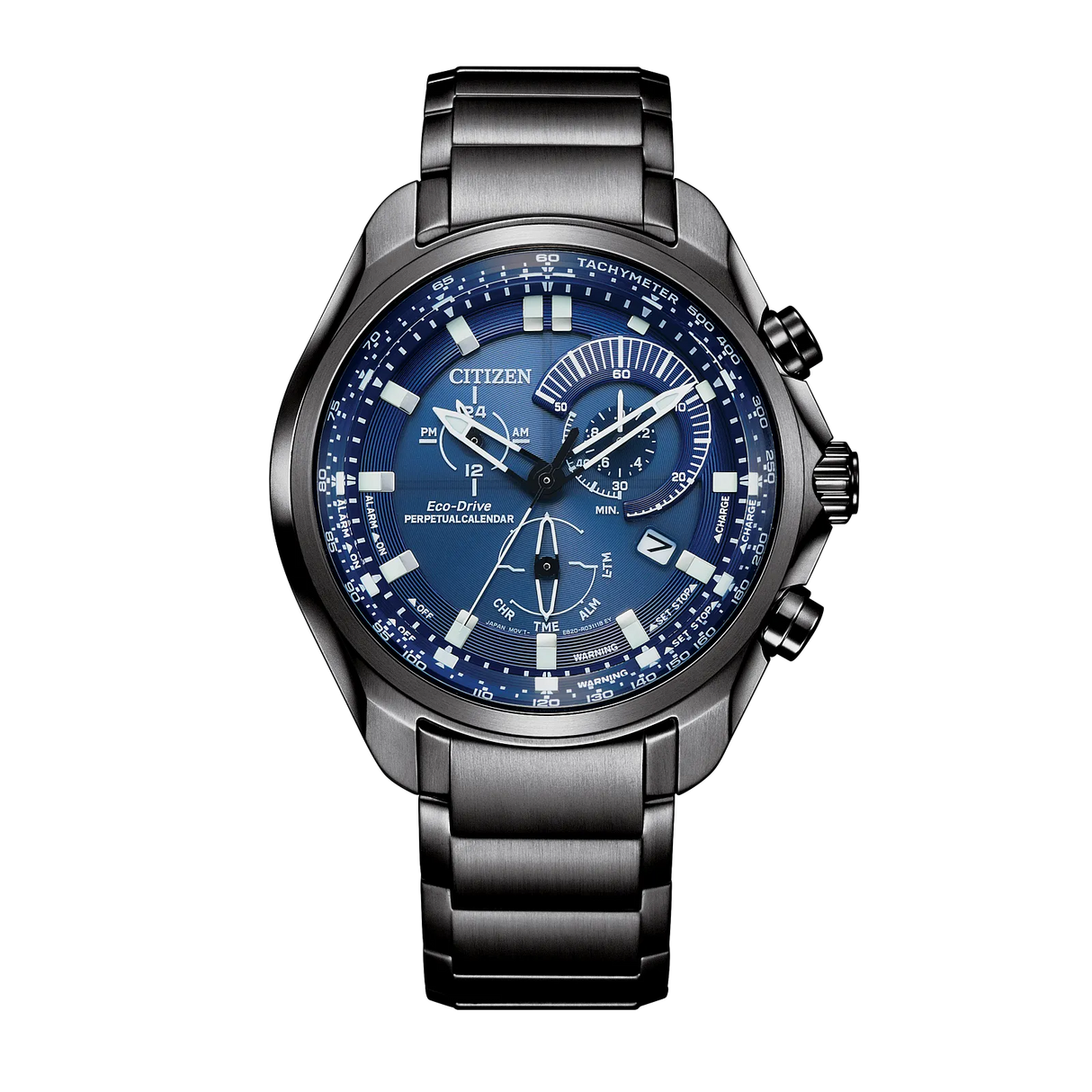 BL5607-54L Reloj Citizen Sport Chronograph de hombre pulsera de metal 43 mm Eco-drive
