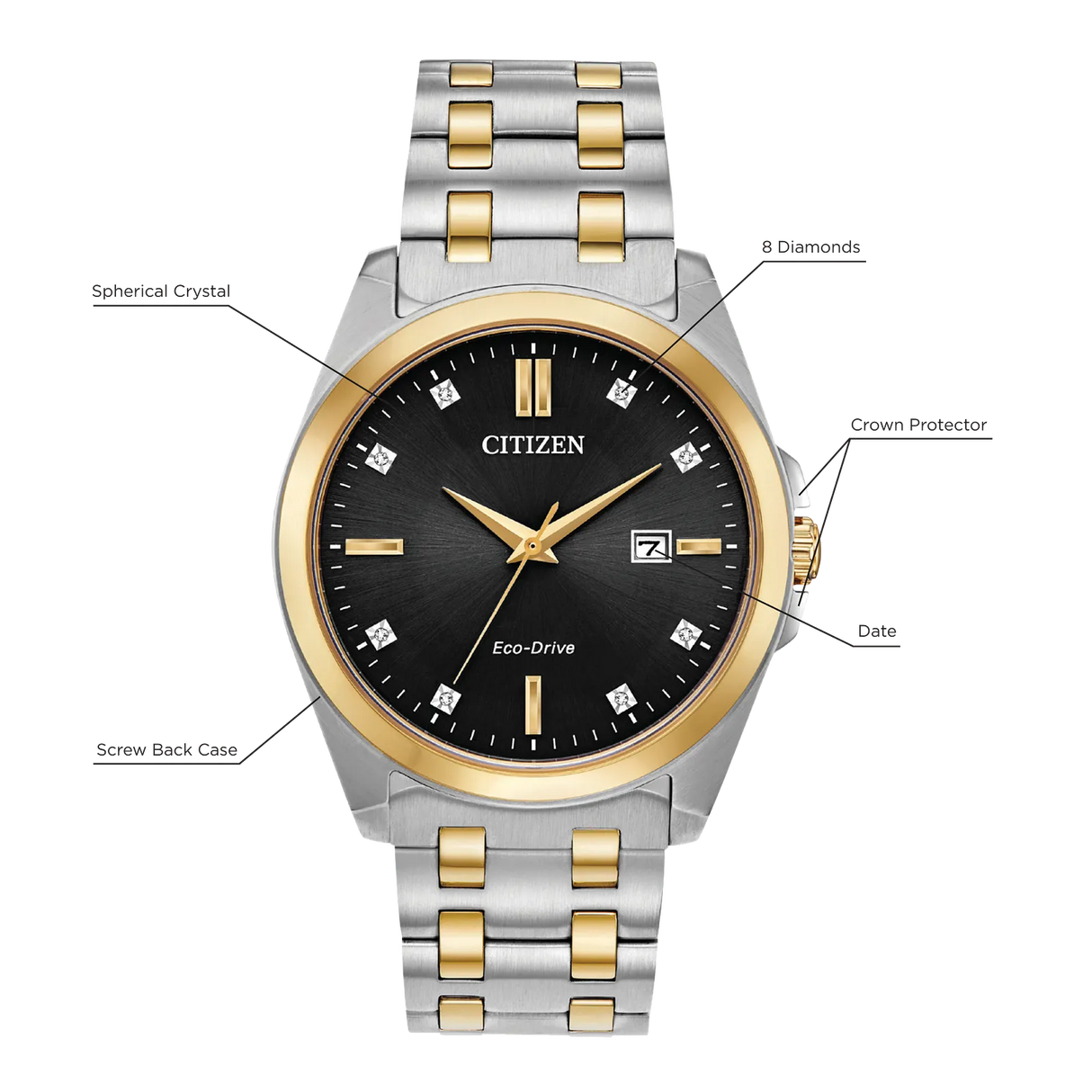 BM7107-50E Citizen Peyten Eco-drive de caballero pulsera de metal
