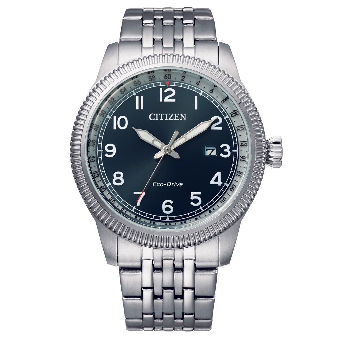 BM7480-81L Citizen Eco-drive para caballero pulsera de metal