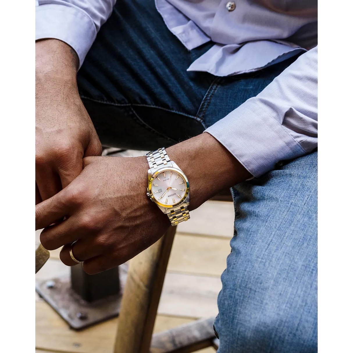 BM7534-59A Reloj Citizen Peyten Eco-drive de hombre pulsera de metal