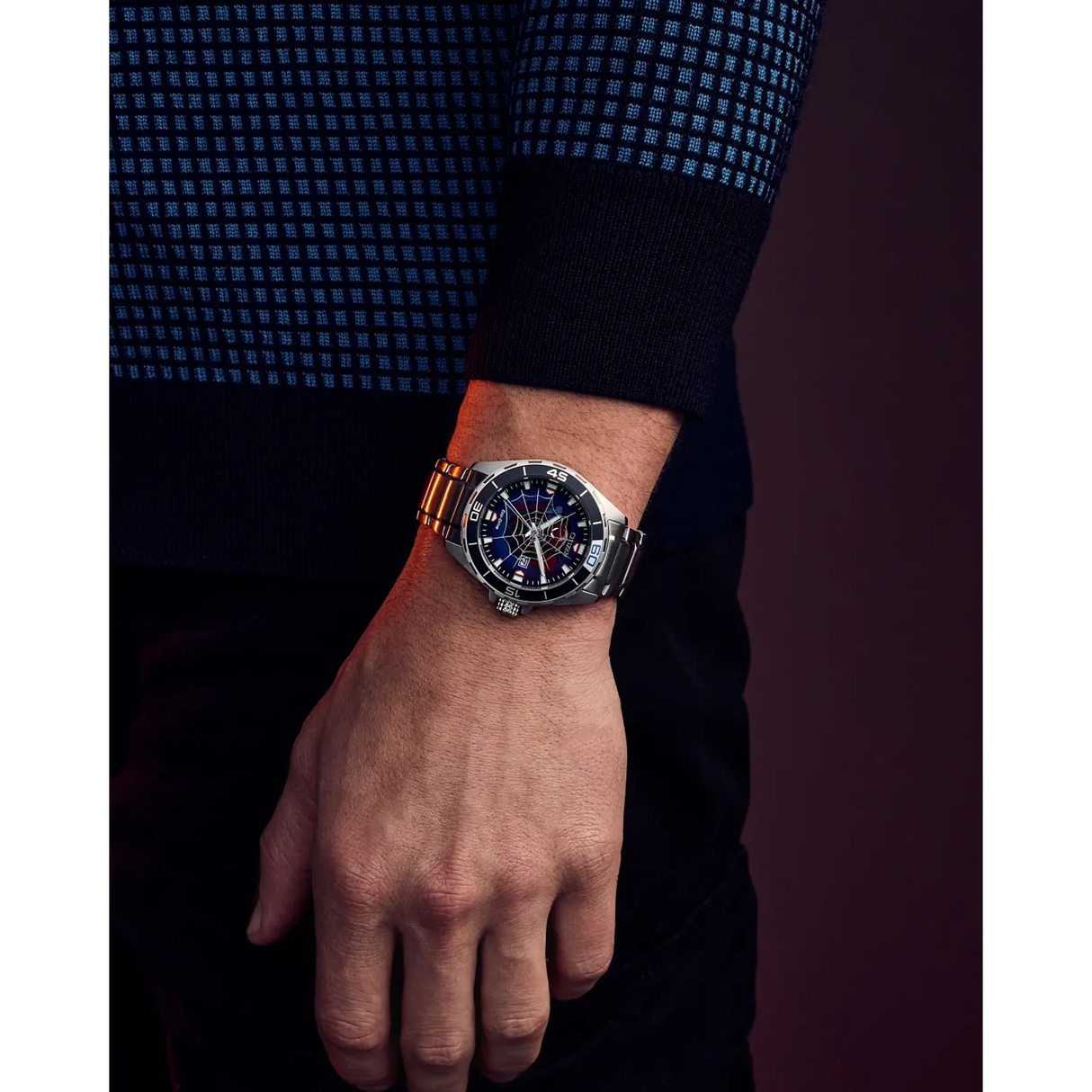 BM7610-52W Reloj Citizen Spider-Man Eco-drive de hombre pulsera de metal 44 mm