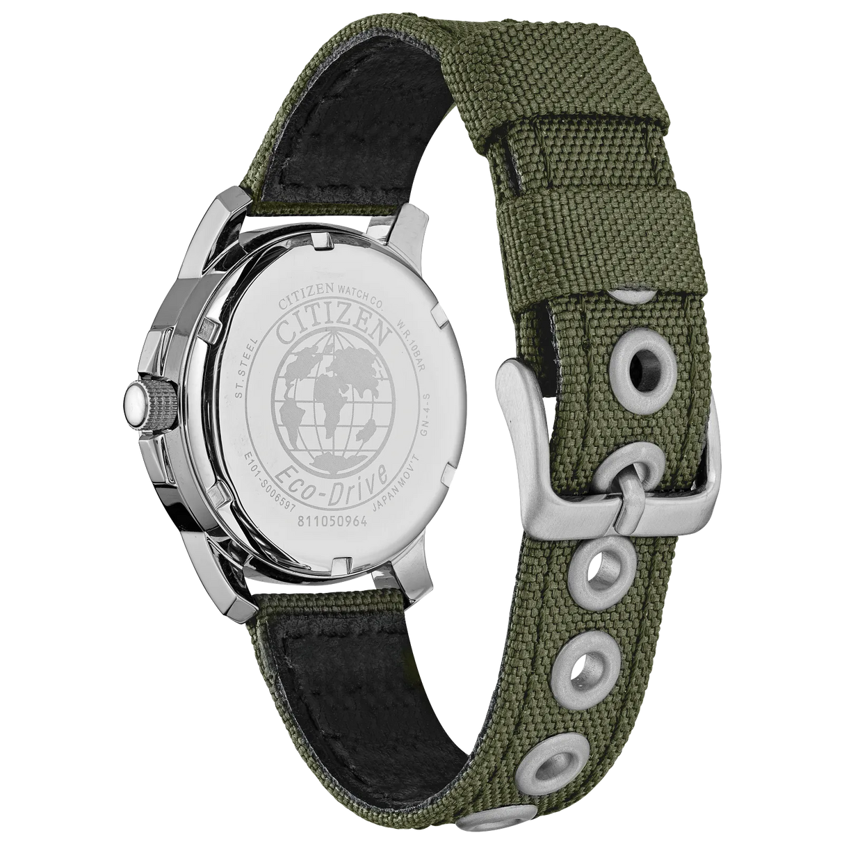 BM8180-03E Citizen Garrison de hombre pulsera de tela Eco-drive