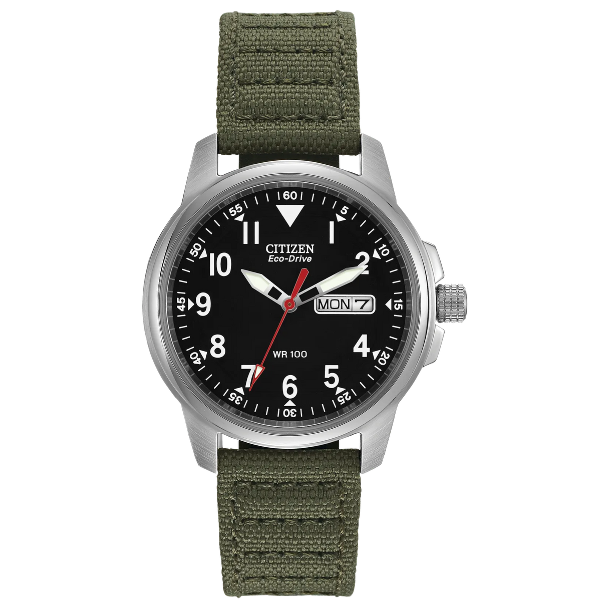 BM8180-03E Citizen Garrison de hombre pulsera de tela Eco-drive