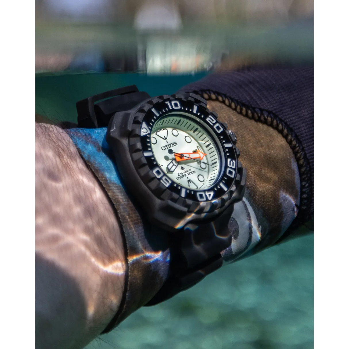 BN0227-25X Citizen Promaster Dive de caballero pulsera de resina Eco-drive