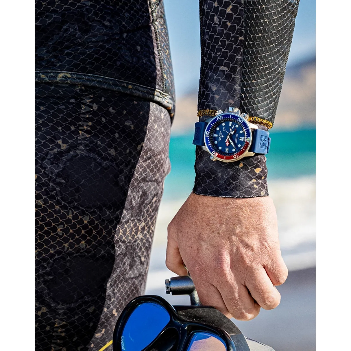 BN2038-01L Citizen Promaster Aqualand Eco-drive de caballero pulsera de resina