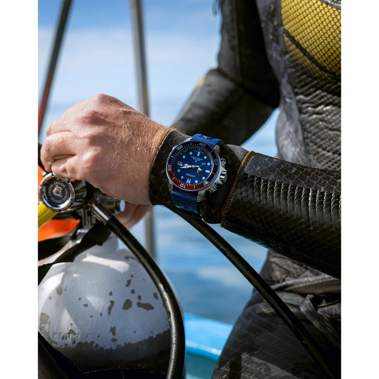 BN2038-01L Citizen Promaster Aqualand Eco-drive de caballero pulsera de resina