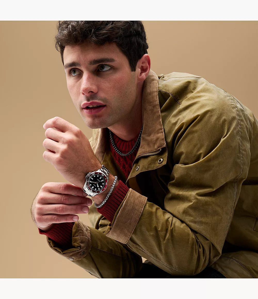 BQ2896 Fossil Dalton Reloj para caballero pulsera de metal