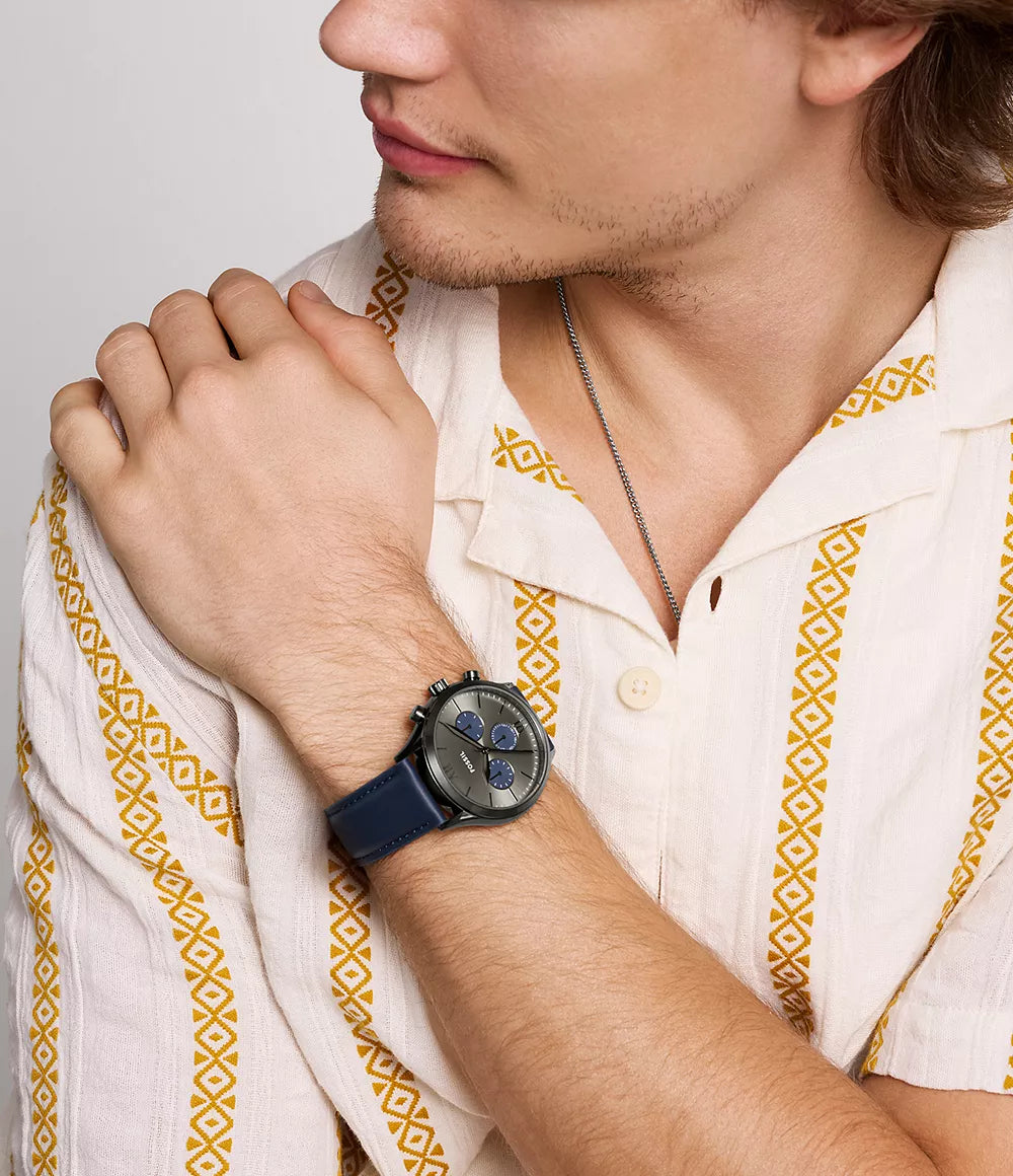 BQ2901 Fossil Fenmore de caballero pulsera de piel