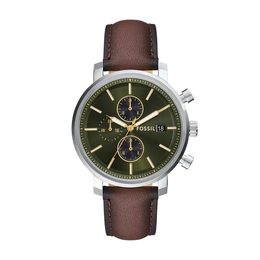 BQ2932 Reloj Fossil Rhett de hombre pulsera de cuero
