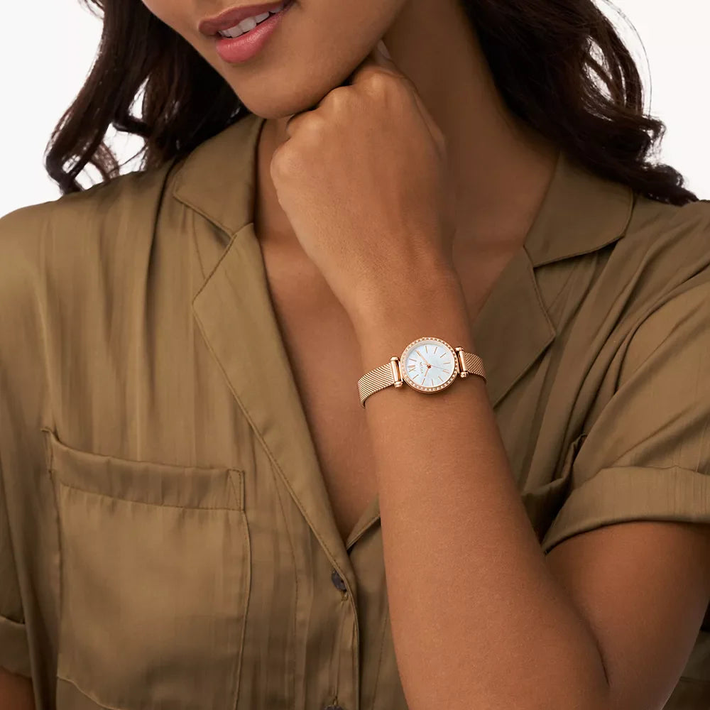 BQ3897 Reloj Fossil Tillie Mini de dama banda mesh 26 mm