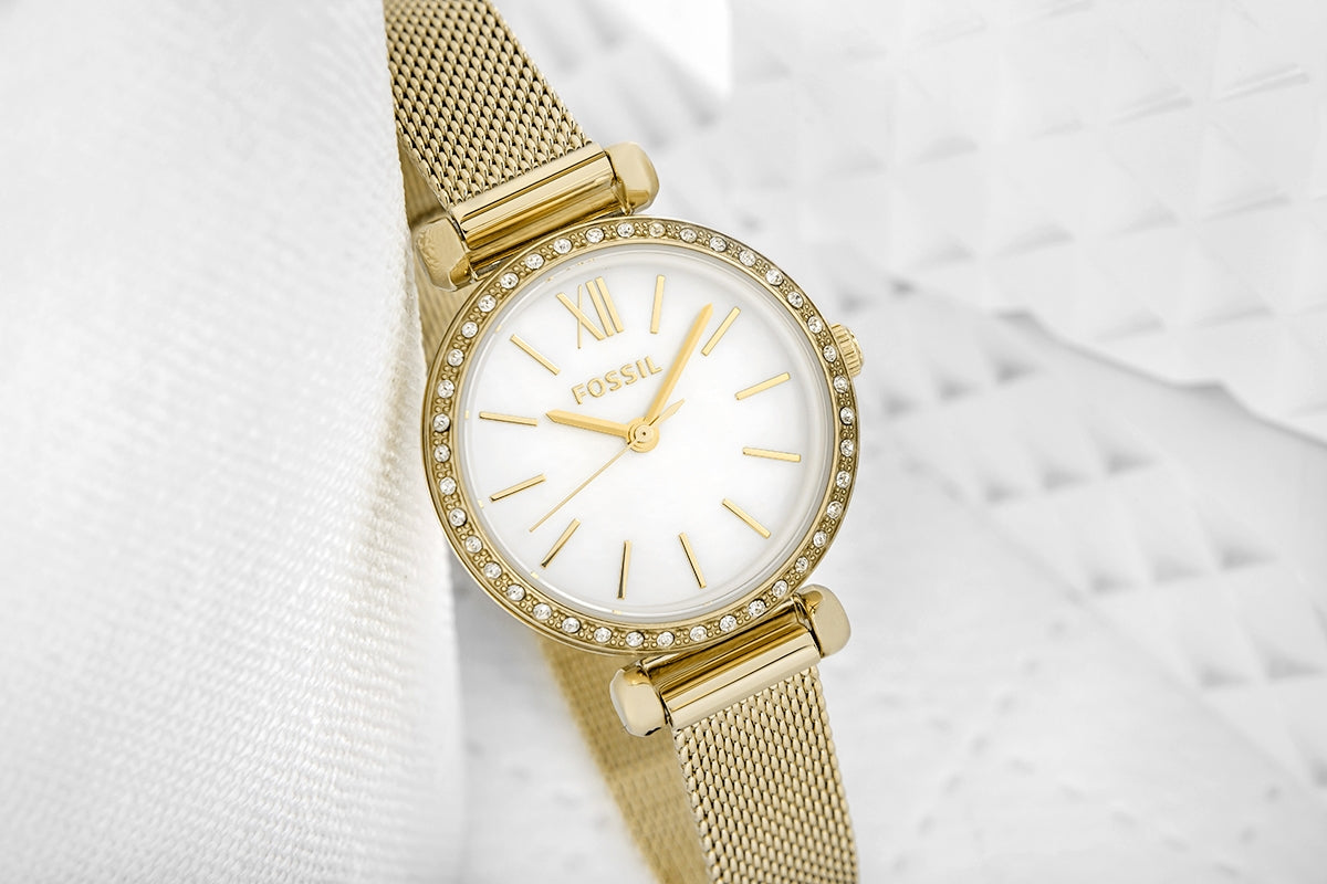 BQ3898 Reloj Fossil Tillie Mini de mujer correa mesh 26mm