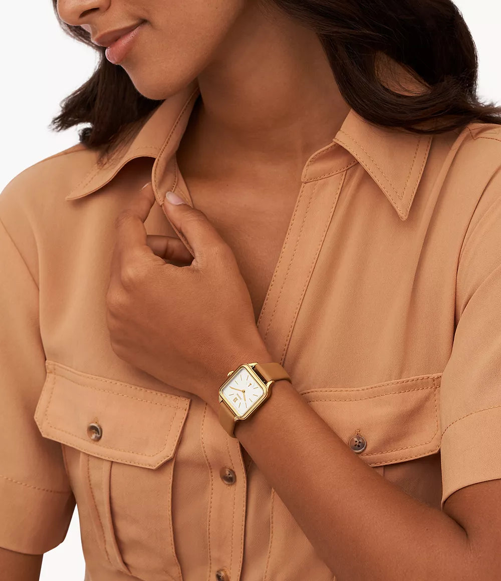 BQ3909 Reloj Fossil Colleen de mujer correa de cuero 28 mm