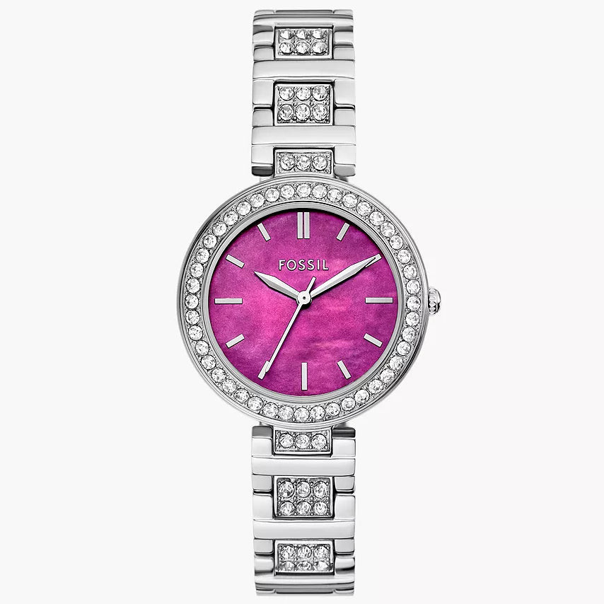BQ3984 Reloj Fossil Karli de dama correa de acero inoxidable 34mm