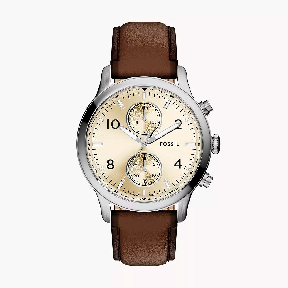 BQM7105 Reloj Fossil Bennett de hombre pulsera de cuero