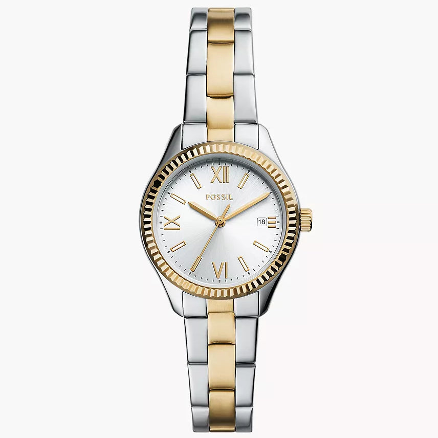 BQW3927 Reloj Fossil Rye de mujer pulsera de acero inoxidable 30 mm