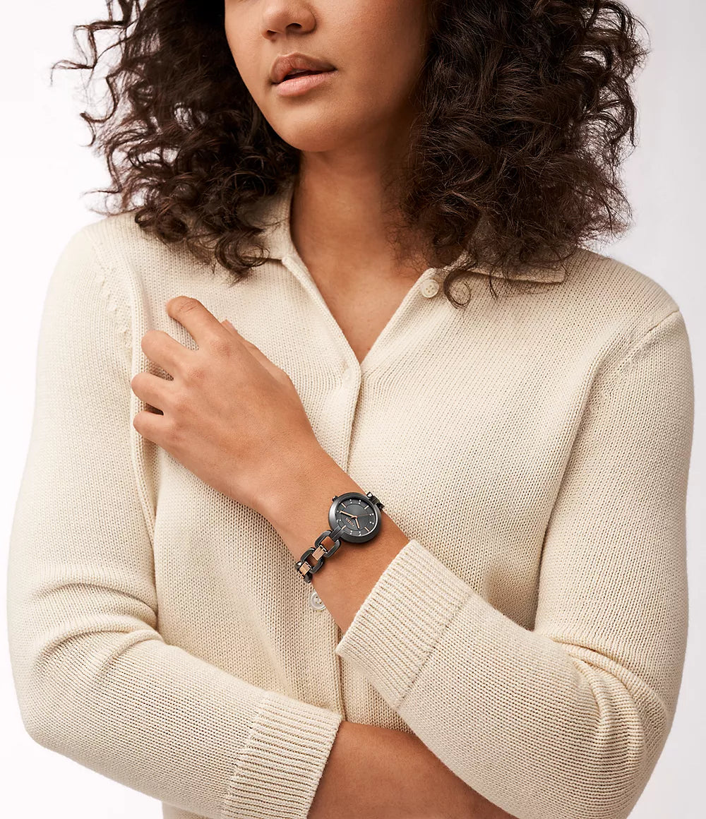 BQW3947 Reloj Fossil Kerrigan de dama pulsera de metal