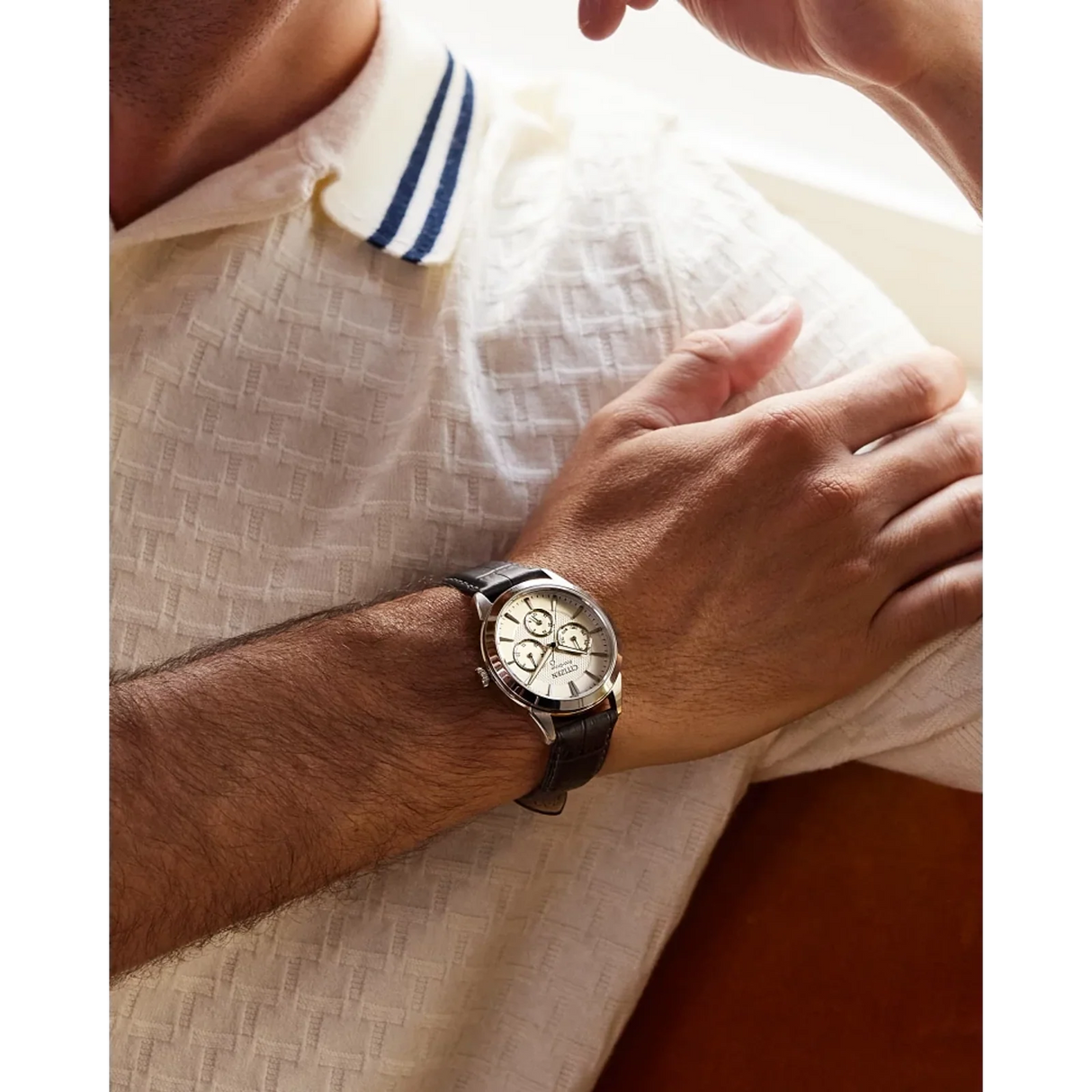 BU2110-01A Reloj Citizen Rolan Eco-drive de hombre pulsera de piel 40 mm