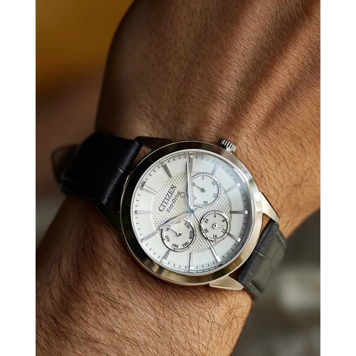 BU2110-01A Reloj Citizen Rolan Eco-drive de hombre pulsera de piel 40 mm