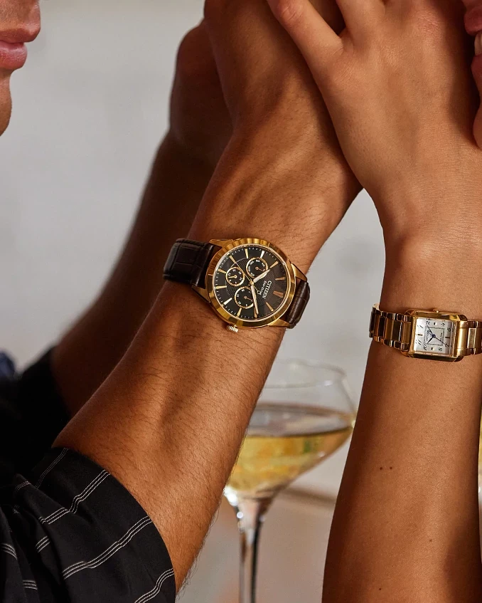 BU2112-06E Reloj Citizen Rolan de hombre pulsera de piel 40 mm Eco-drive