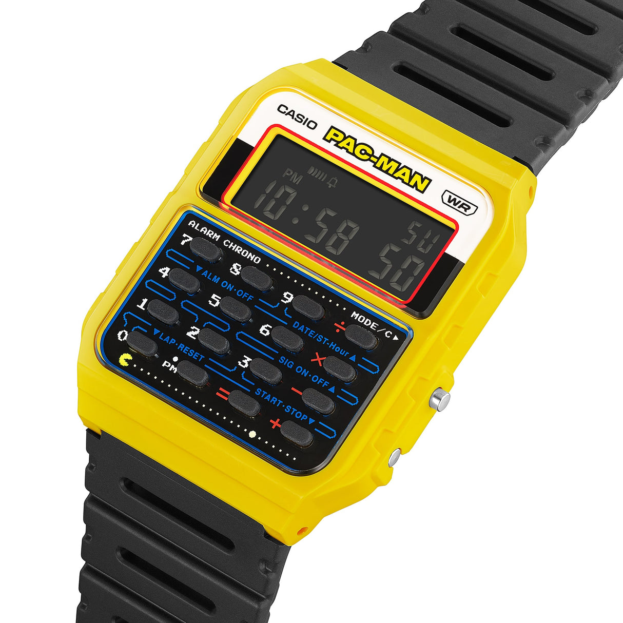 CA-53WPC-1B Casio reloj unisex pulsera de caucho Pac-Man