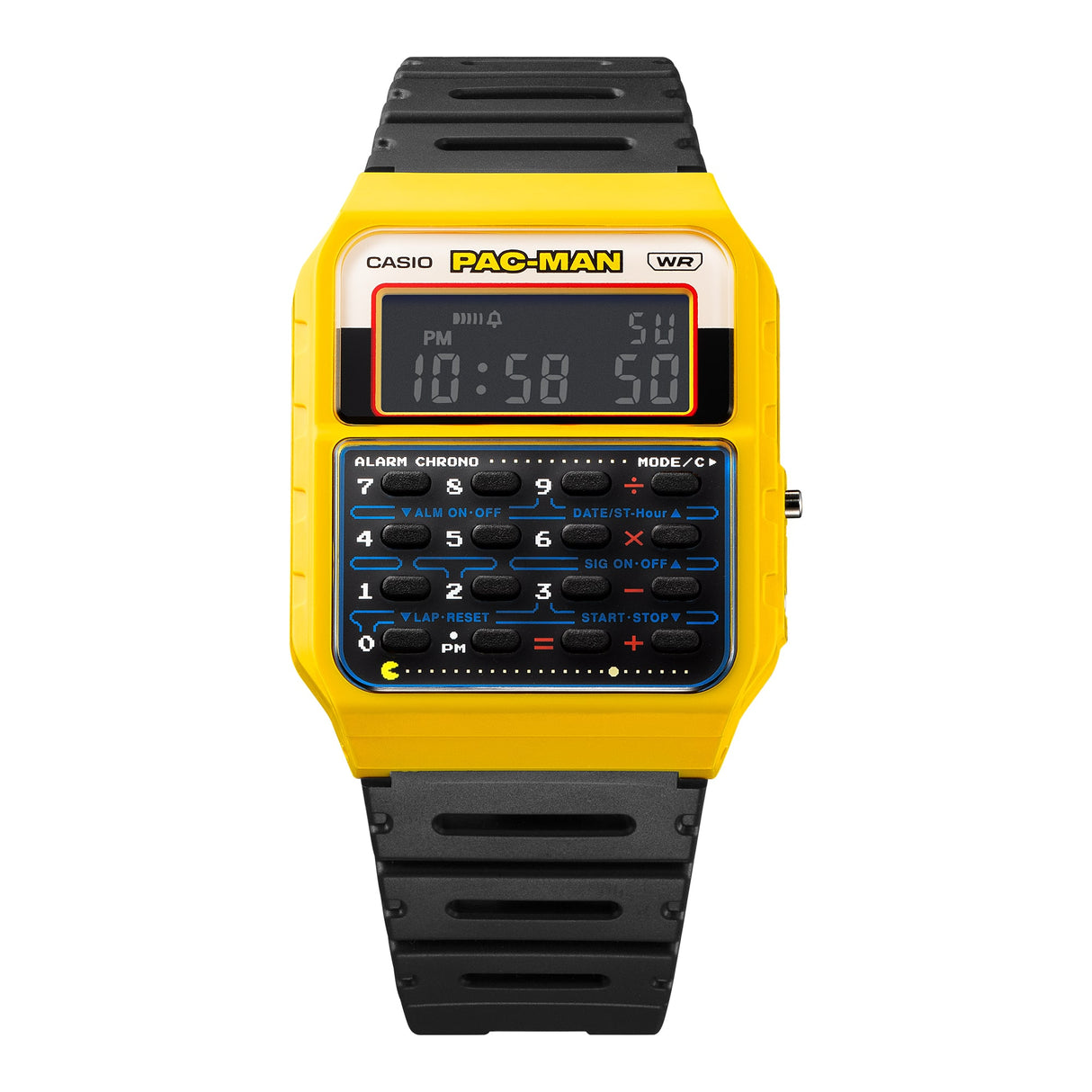 CA-53WPC-1B Casio reloj unisex pulsera de caucho Pac-Man