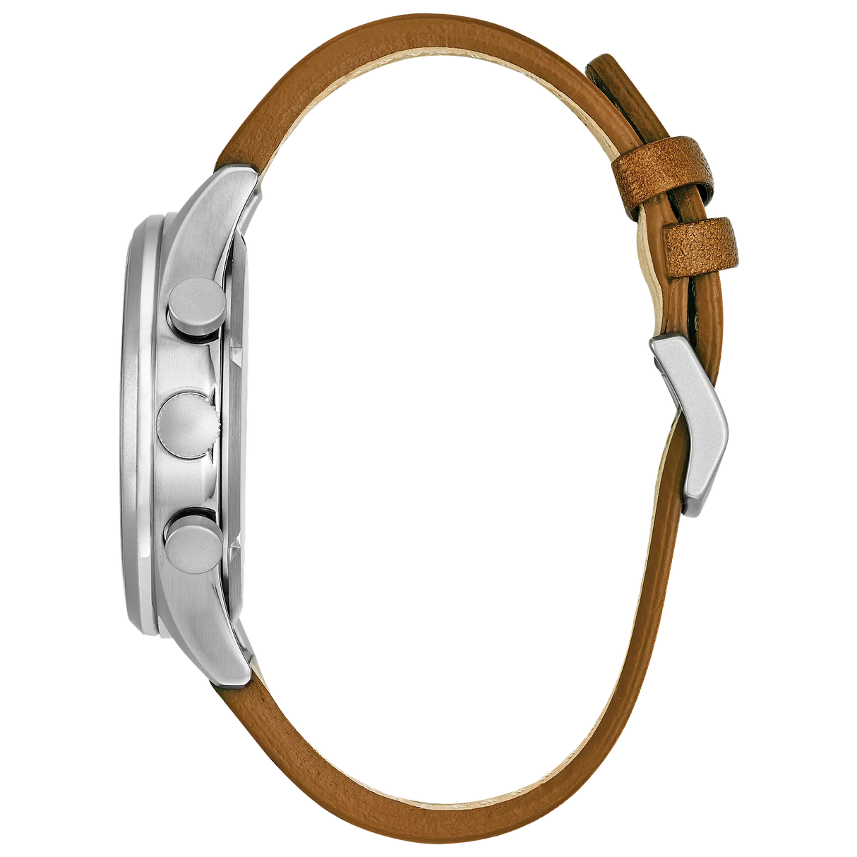CA0621-05L Citizen Garrison de hombre pulsera de cuero Eco-drive