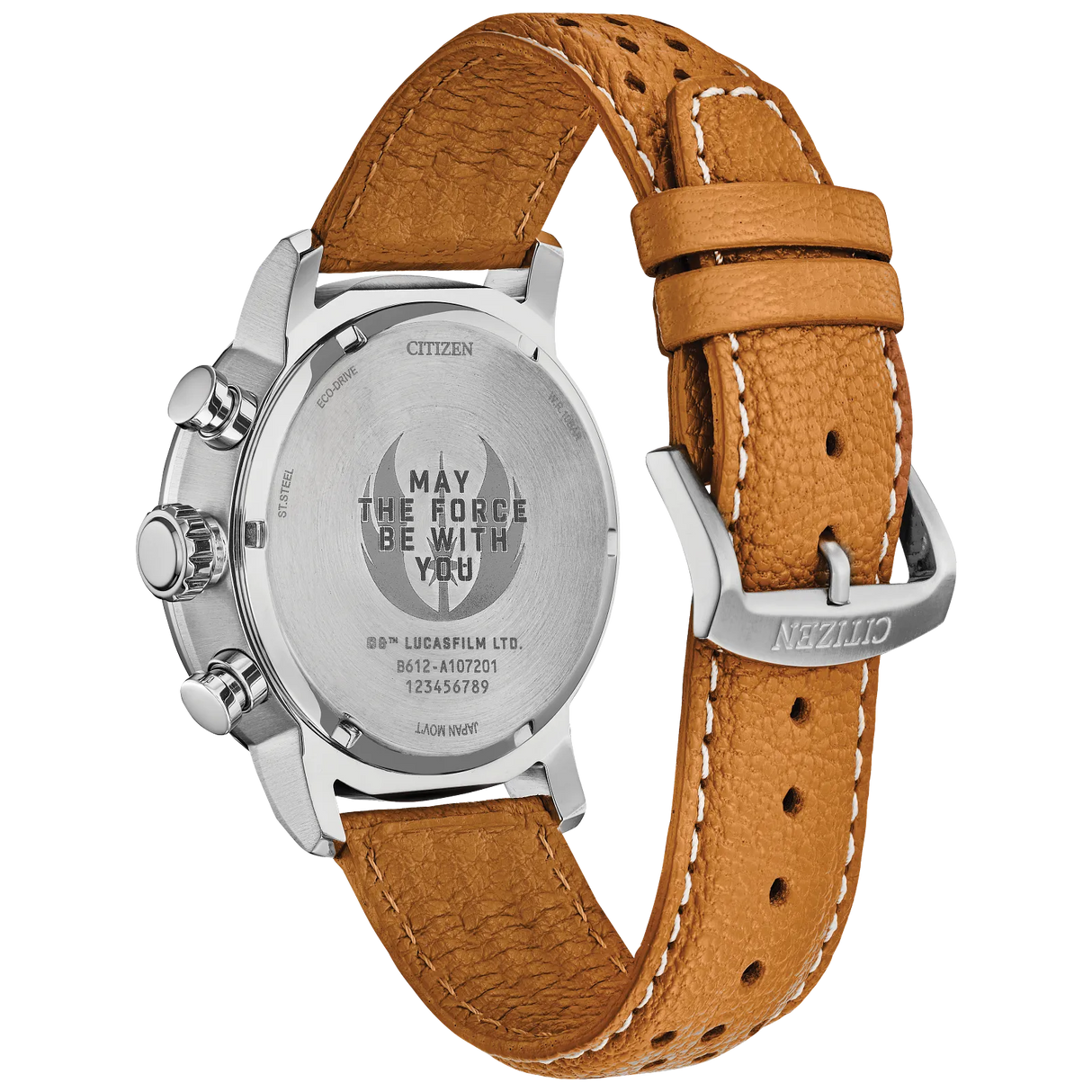 CA0761-06W Citizen Rebel Pilot Star Wars de caballero pulsera de cuero Eco-drive