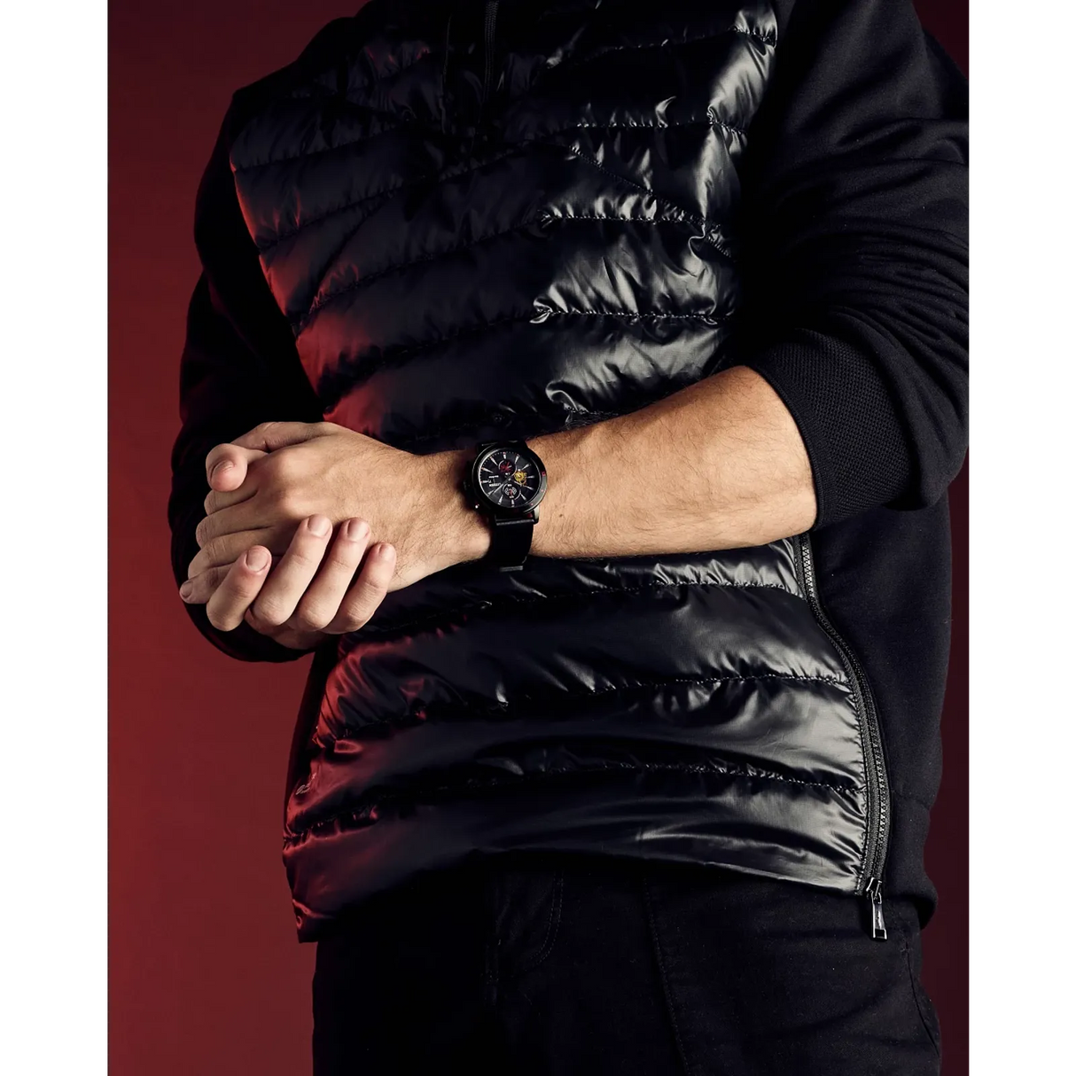 CA0769-04W Citizen Darth Vader Star Wars Eco-drive de hombre pulsera de cuero