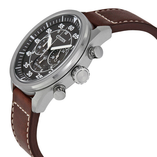CA4210-24E Citizen Avion Eco-drive de caballero pulsera de cuero