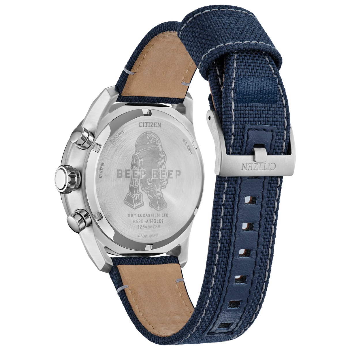 CA4219-03W Citizen R2-D2 de Star Wars pulsera tela Eco-drive