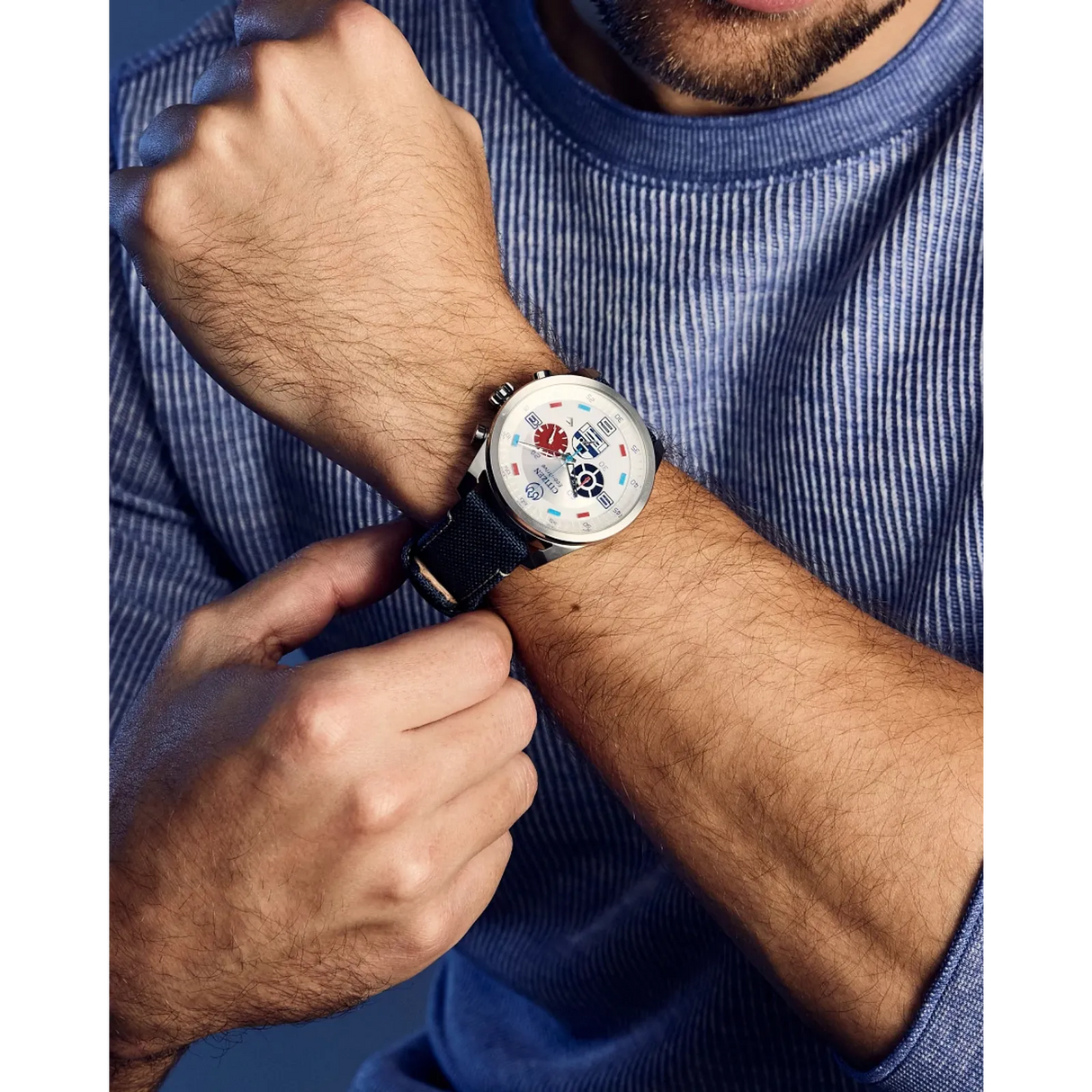 CA4219-03W Citizen R2-D2 de Star Wars pulsera tela Eco-drive