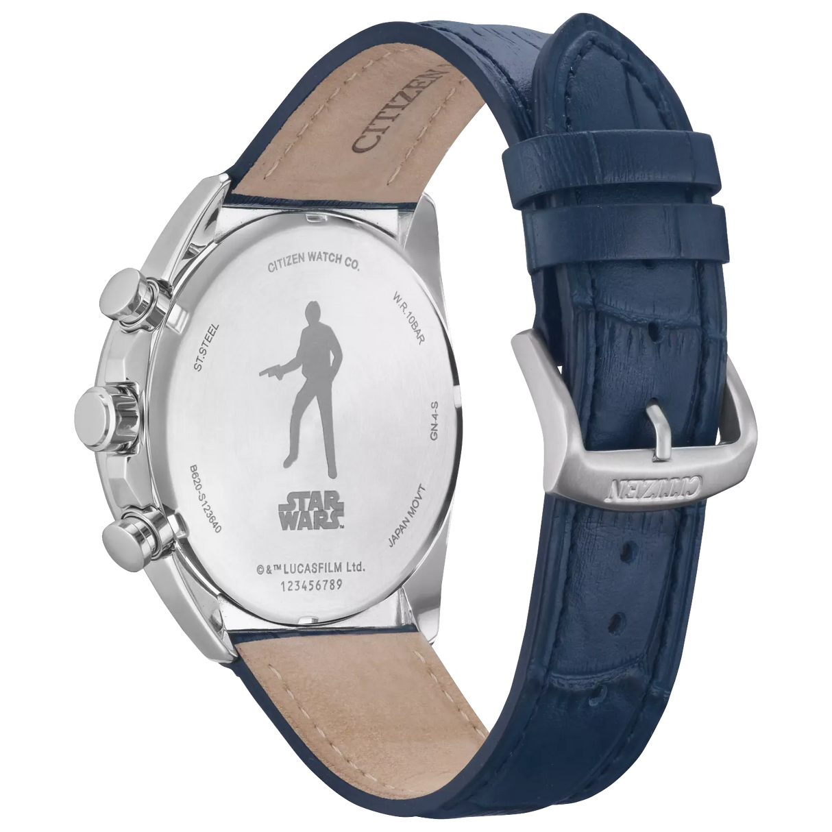 CA4281-00W Citizen Millennium Falcon Star Wars Eco-drive de caballero pulsera de cuero