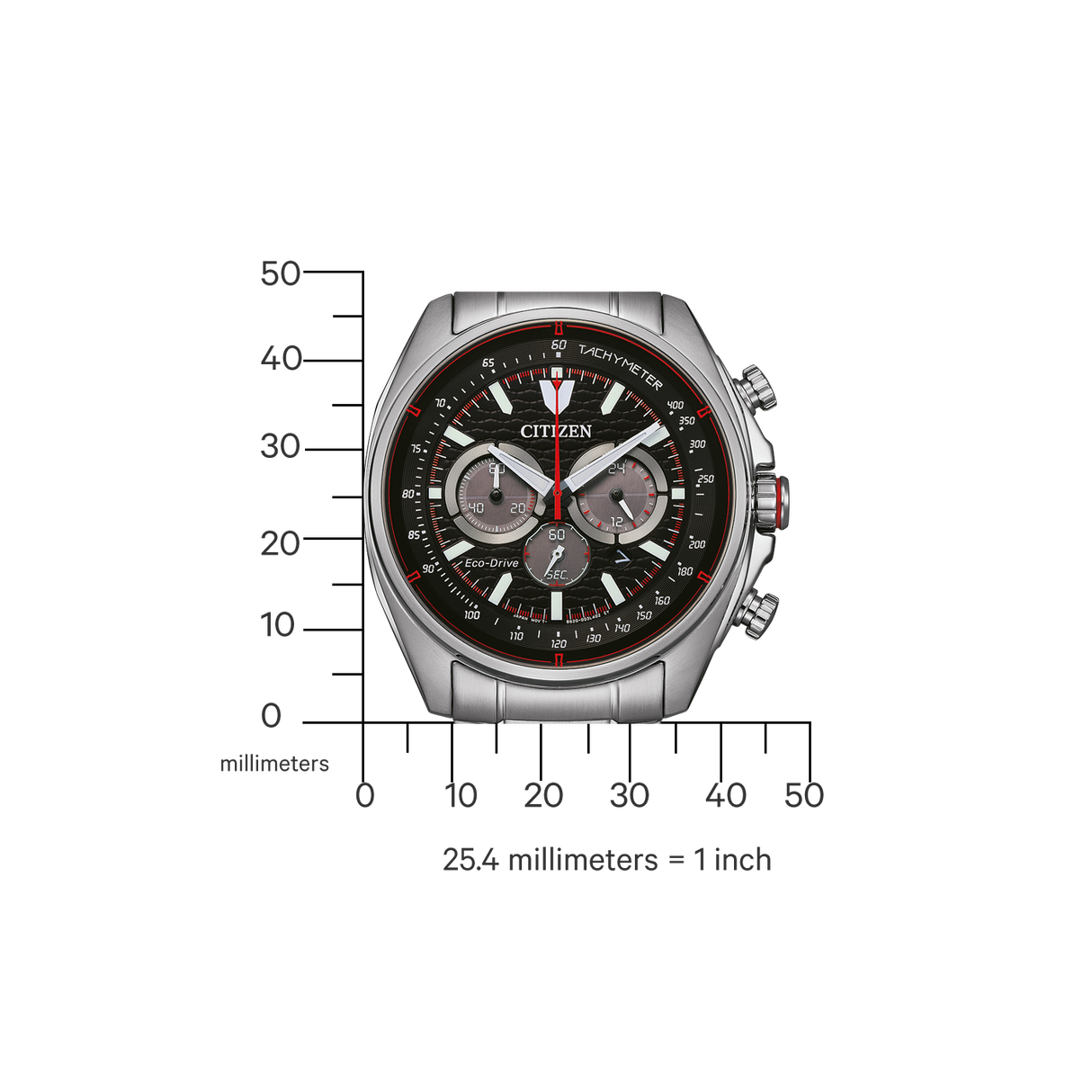 CA4561-89E Citizen Sport Casual Eco-drive de caballero pulsera de metal