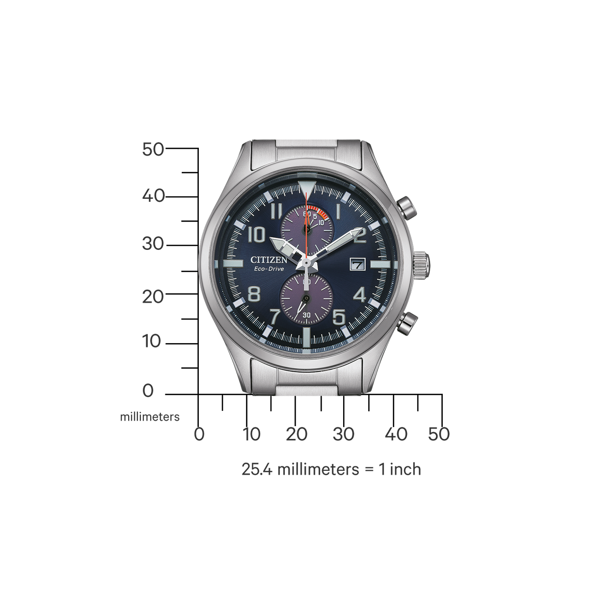 CA7028-81L Citizen Sport Casual Eco-drive de caballero pulsera de metal