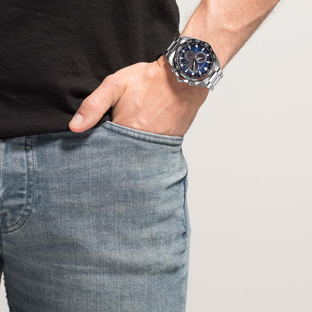 CB5034-58L Reloj Citizen Eco-Drive de caballero pulsera de metal 45mm