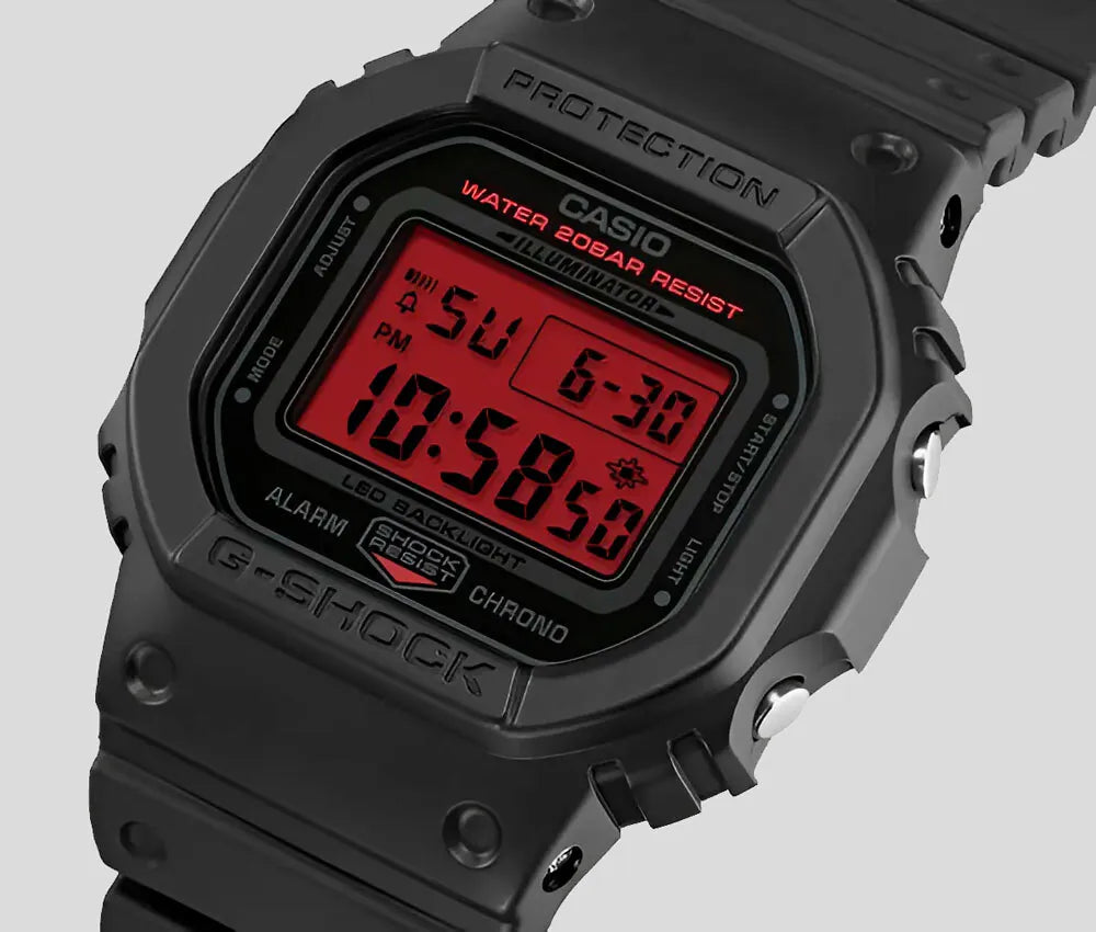 DW-5600BBR-1 Reloj G-Shock Unisex pulsera de caucho