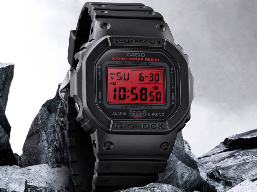 DW-5600BBR-1 Reloj G-Shock Unisex pulsera de caucho