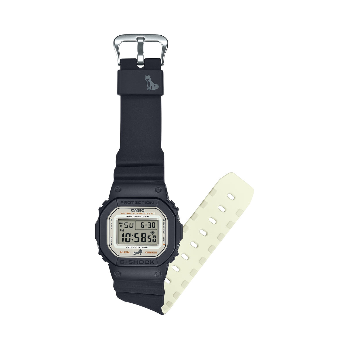 DW-5600SHB-1 G-shock reloj unisex pulsera de caucho