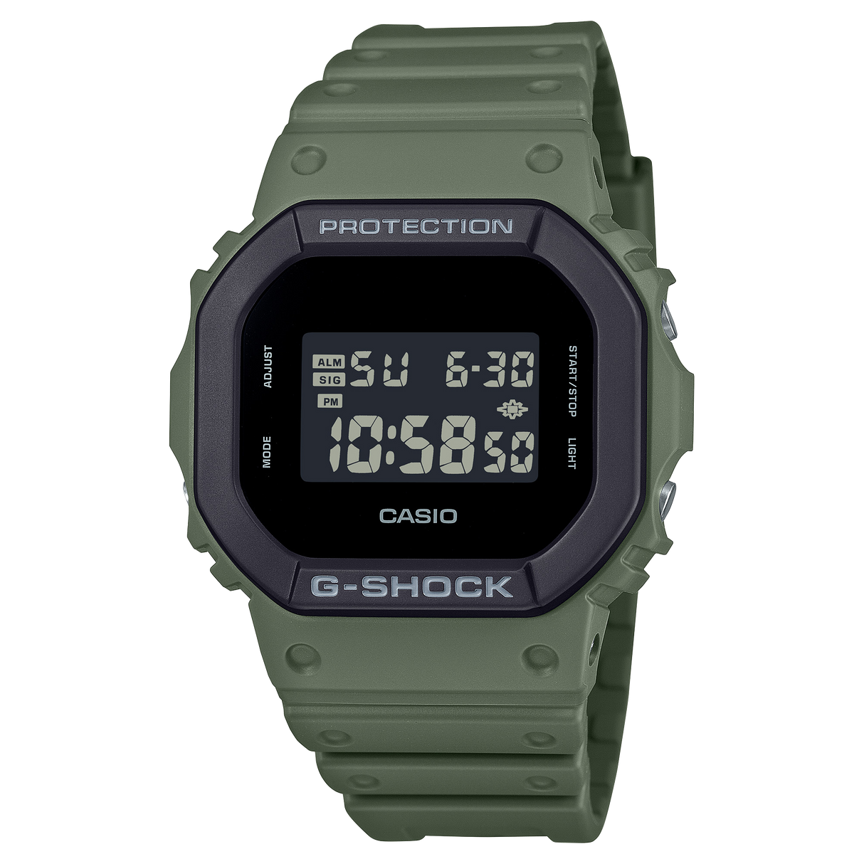 DW-5610UU-3 G-Shock reloj para caballero pulsera de caucho