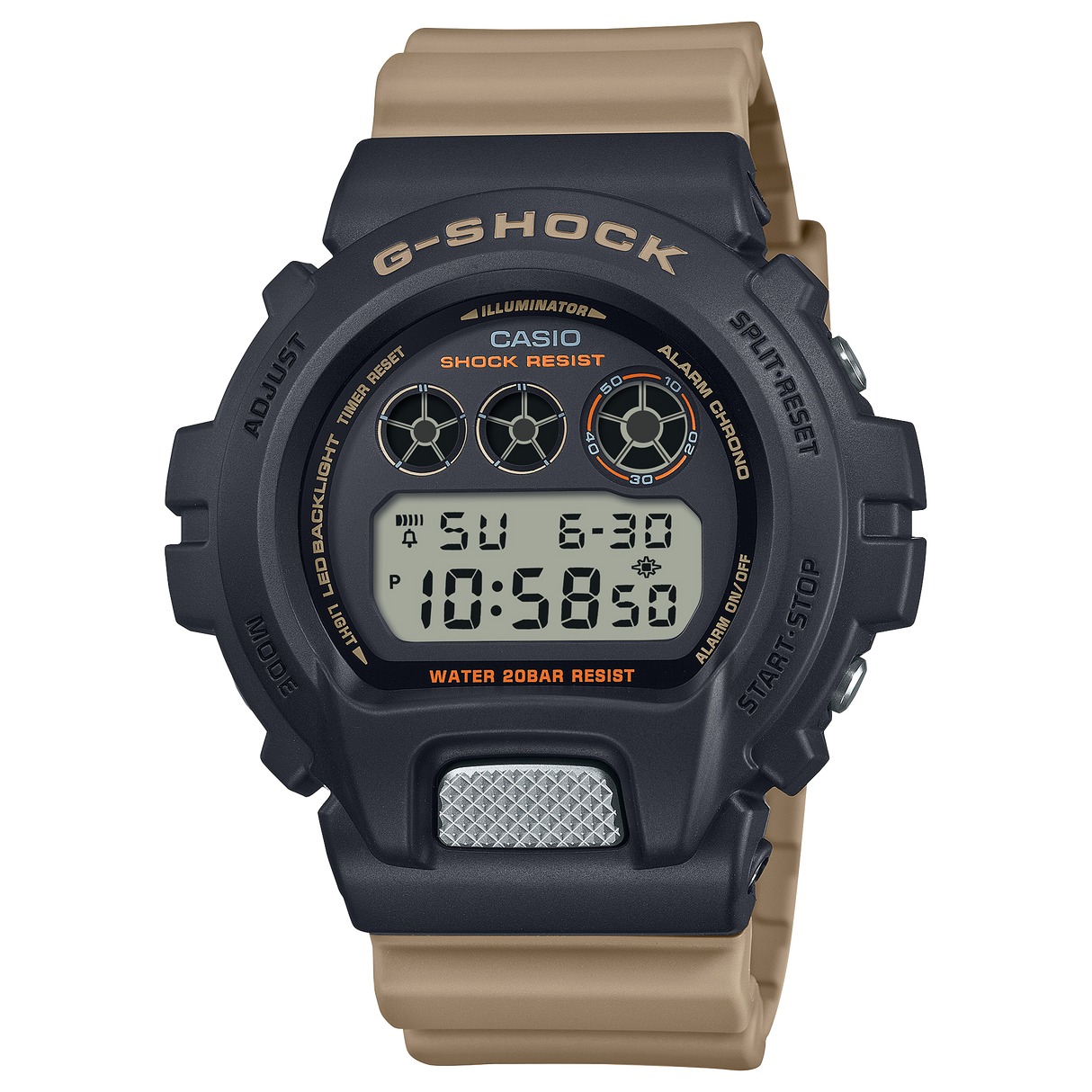 DW-6900TU-1A5 G-Shock reloj para caballero pulsera de caucho