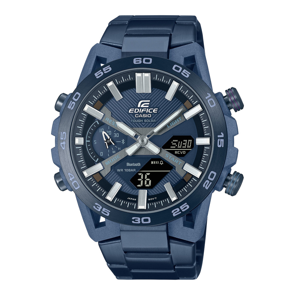ECB-2000CB-2A Edifice reloj para caballero pulsera de metal con bluetooth
