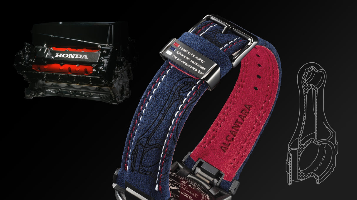 ECB-2000HR-1A Edifice reloj para hombre pulsera de tela Honda Racing, Bluetooth, cristal Zafiro