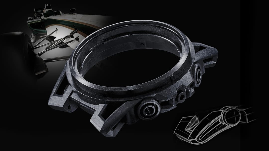 ECB-2000HR-1A Edifice reloj para hombre pulsera de tela Honda Racing, Bluetooth, cristal Zafiro