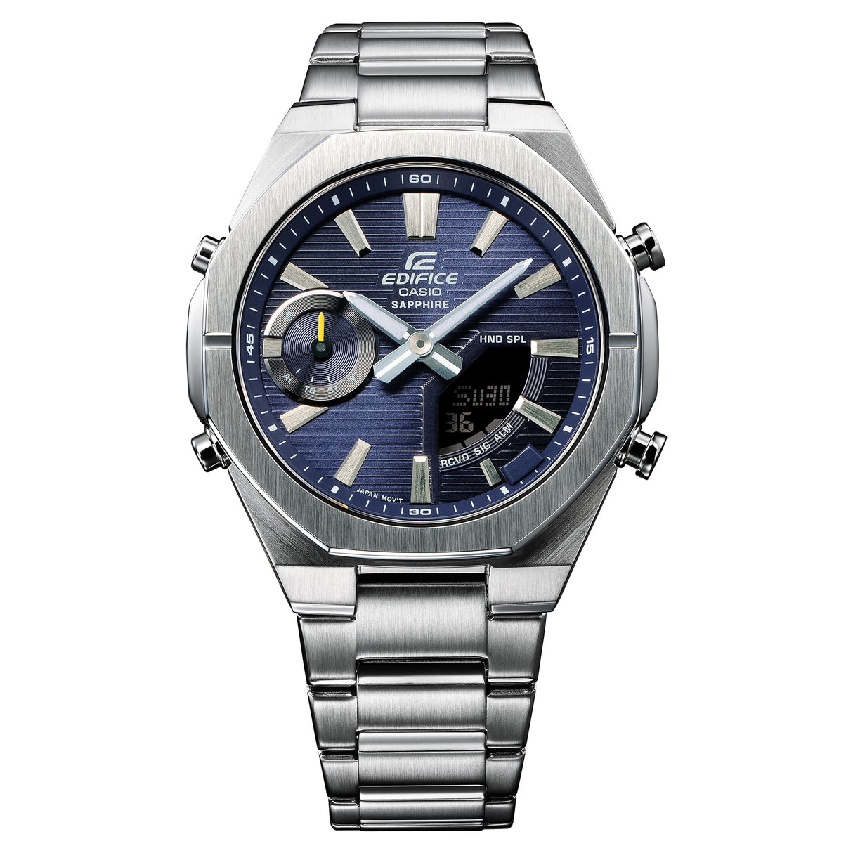 ECB-S10D-2A Reloj Edifice de hombre pulsera de metal cristal zafiro