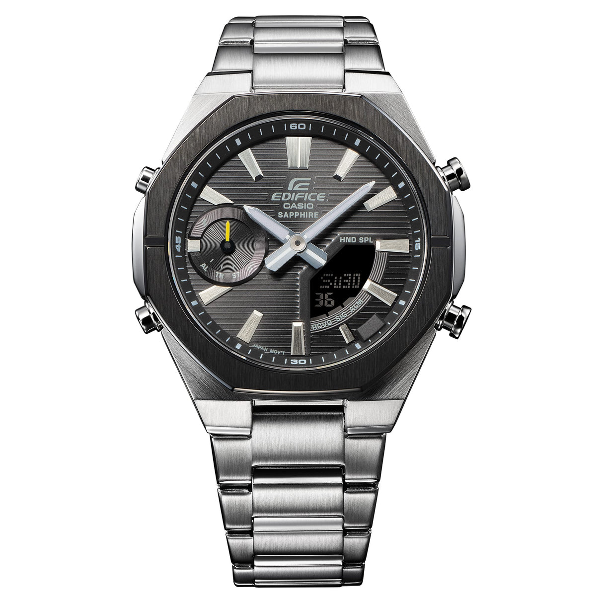 ECB-S10DB-1A Reloj Edifice Bluetooth de caballero pulsera de metal cristal zafiro