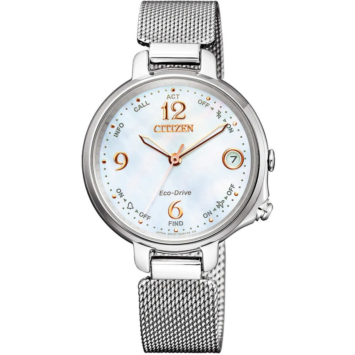 EE4030-51D Citizen Eco-Drive Bluetooth de dama pulsera mesh
