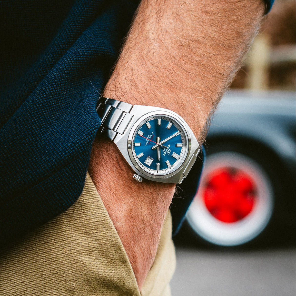 EFB-109D-2AV Edifice Reloj de hombre pulsera de metal cristal zafiro